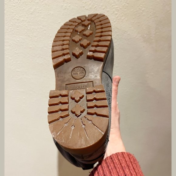 Grey Waterproof Fold-Down Boots - Leather - Timberland - Size 9 Women’s - Picture 12 of 12